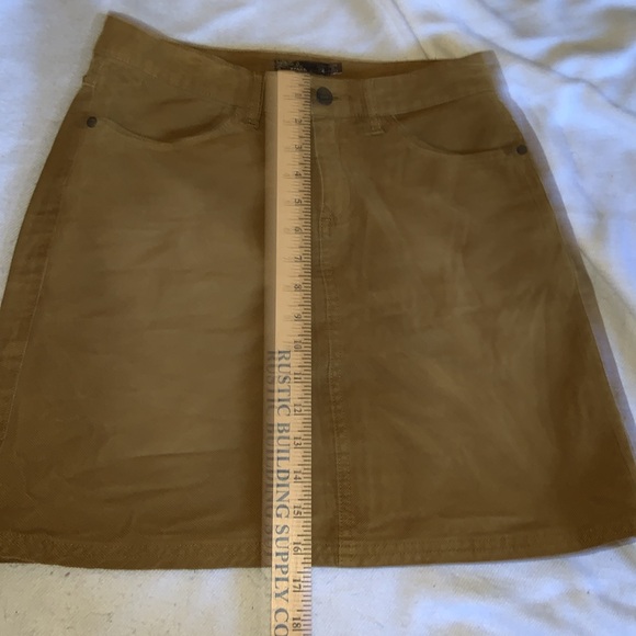 PRANA TRISTA rusty brown corduroy miniskirt size 4 tortoise - Picture 6 of 12